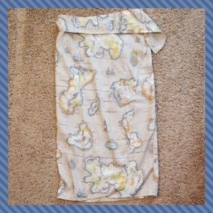 Unique Nautical world wrap skirt